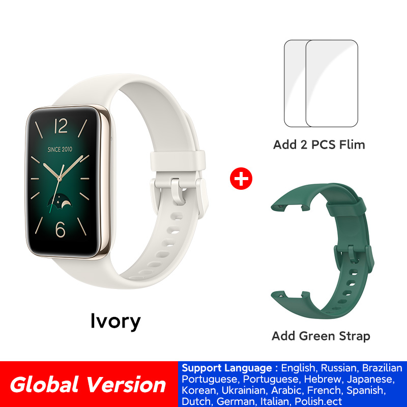 Ivory N Green Strap